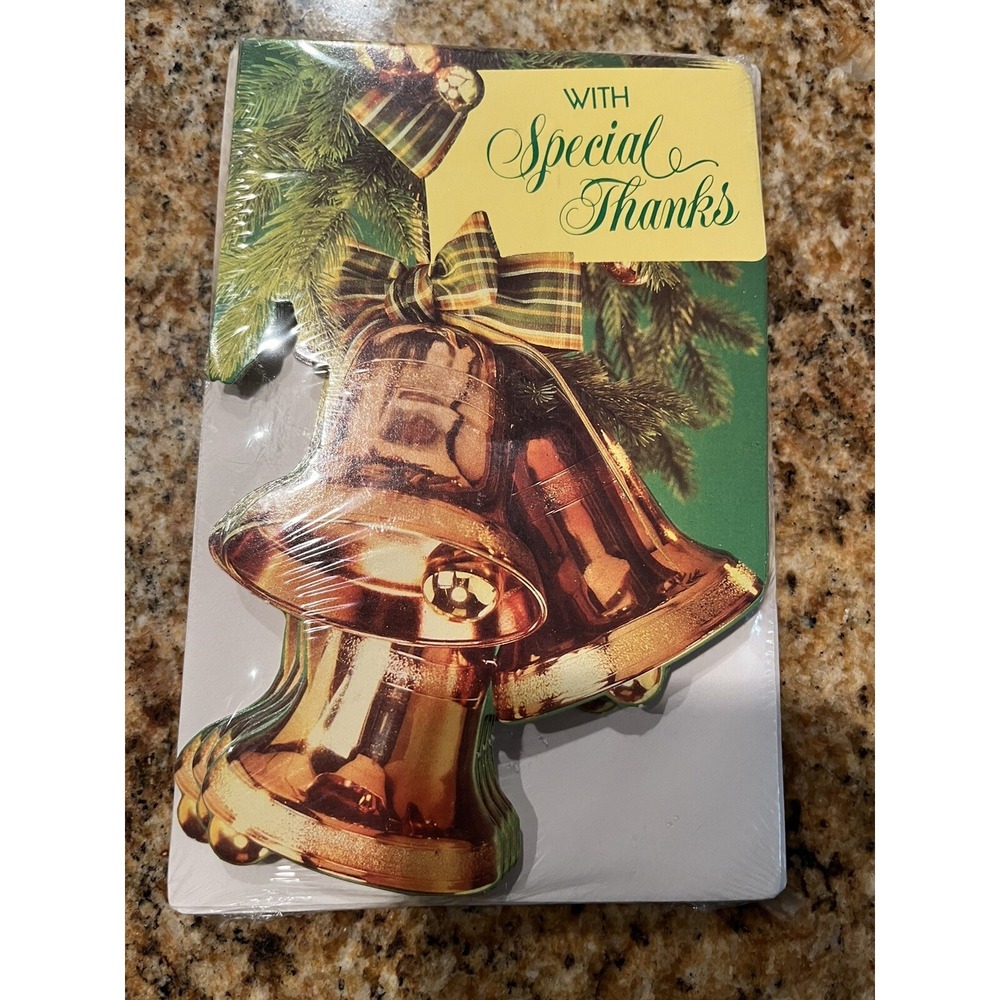 Vintage Christmas Thank You Cards With Envelopes American Greetings 8 Pack NOS‎